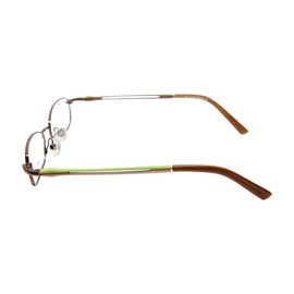 Calabria Viv Kids 107 Designer Reading Glasses in Brown ; Demo Lens