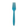 Creative Converting Turquoise Blue Plastic Forks Party Supplies, One Size