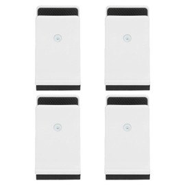lyrlody Raised Bed Blocks, 4pcs Adjustable Furniture Risers with Screw Clamp Rubber Bed Couch Risers Table Desk Feet Leg Riser for Cabinet Sofa Feet Lifting (White)