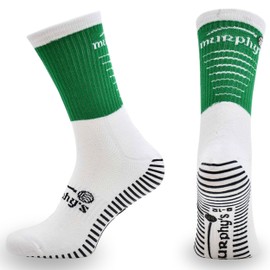 Murphys Unisex Pro Mid Gaa Grip Adult Mens Sport Socks, Green/White, 9-12 EU