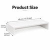 Computer & Laptop Riser Shelf for Desk Storage – Wooden