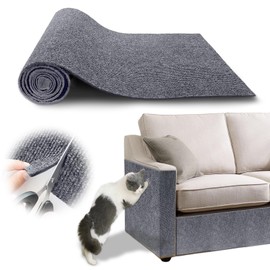 78.7"x15.8" Cat Scratching Mat - Trimmable Self Adhesive DIY Climbing Cat Scratcher Pad Replacement for Cat Tree Shelves and Post Cat Scratch Furniture Protector