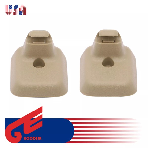 GOODEAL2022 Pair Sun Visor Holder Retainers Clip Camel Tan Fits