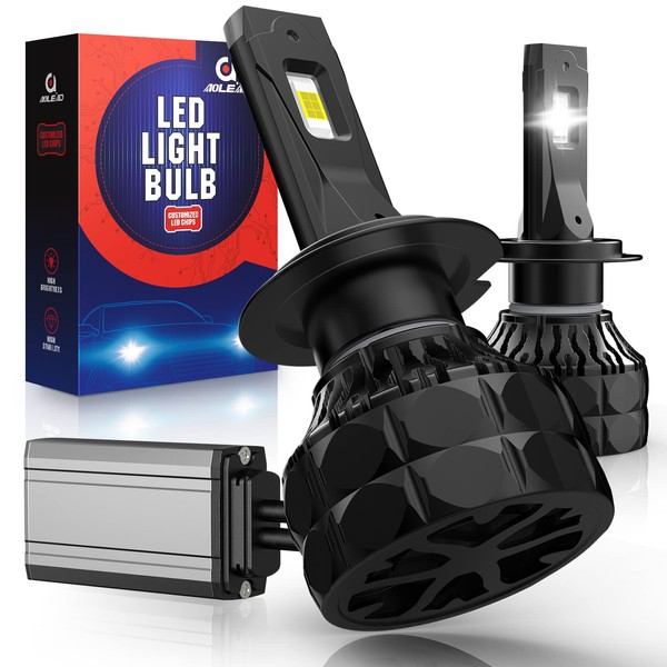 AOLEAD H7 LED Headlight Bulbs with Canbus Error Free 120W