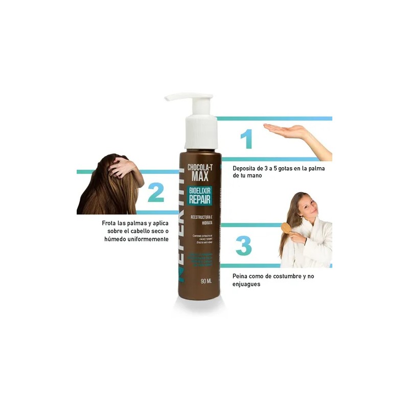 Tratamiento Para Cabello Maltratado Bioelixir Chocola-t Nefertiti 90ml