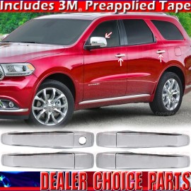 Torox For 2011-2019 2020 2021 Dodge Durango Chrome Door Handle COVERS NO SMTKH+Mirrors