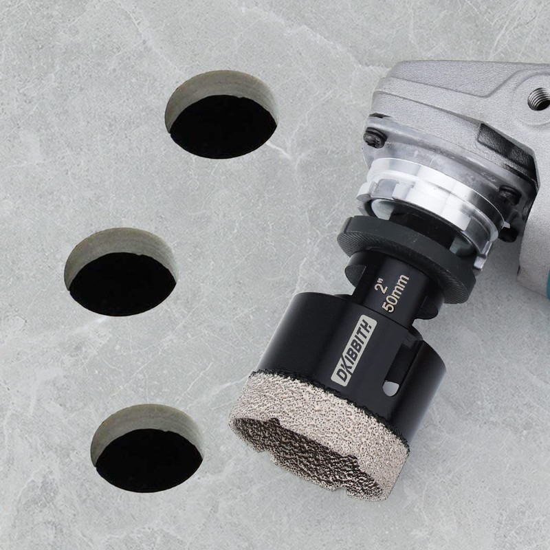 DKIBBITH Dry Diamond Core Drill Bits, 2 Inch Tile 50mm