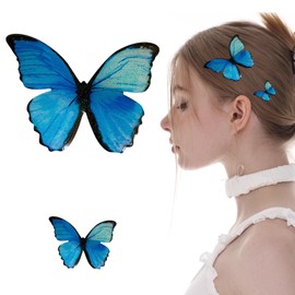 Doyeemei Hair Clip, Butterfly, Hair Ornament, Gradient Color, Bangs, Hair Accessory, Butterfly Hair Accessory, Cute, Beautiful, Butterfly Hair Clip, Popular, Korean, Adult Women, Commuting Gift,