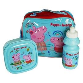 PeppaPig Children's Kids Character Lunch Bag Set