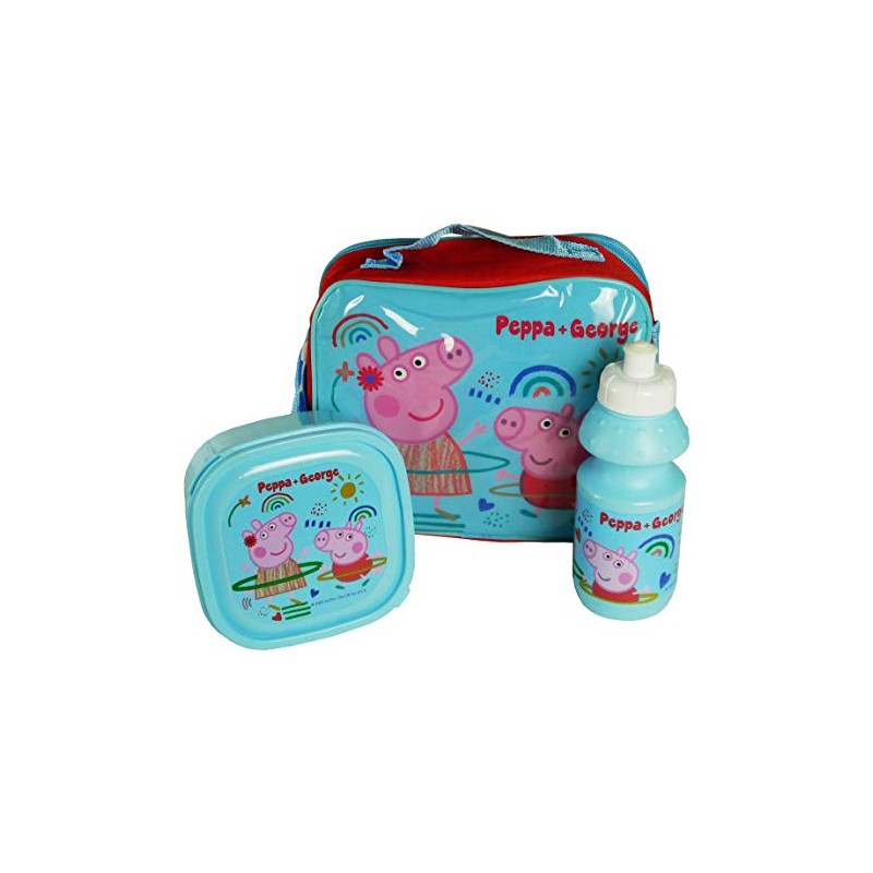 PeppaPig Children's Kids Character Lunch Bag Set