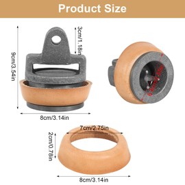 Ersatzkolben für Schwengelpumpen, Handpumpen Typ 75 Schwengelpumpenkolben mit 1 Lederdichtung, Schwengelpumpe Ersatzteile Handschwengelpumpe Handpumpe Typ 75 für Gartenpumpe