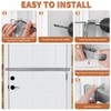 Door Security Bar Barricade Brackets Kit Set Door Stopper Home