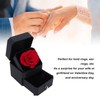 Red Rose Gift Box Soft Flocking Lifting Drawer Portable Jewelry
