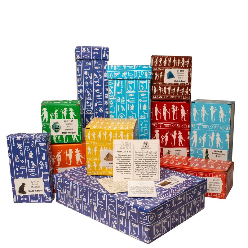 Discoveries Egyptian Imports Bastet Cat Goddess Statue - Antique Gold