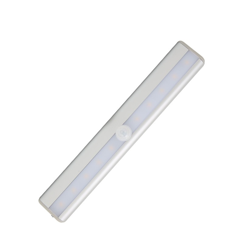 Motion Sensor Light Warm Light 10 LEDs Rechargeable Induction Night
