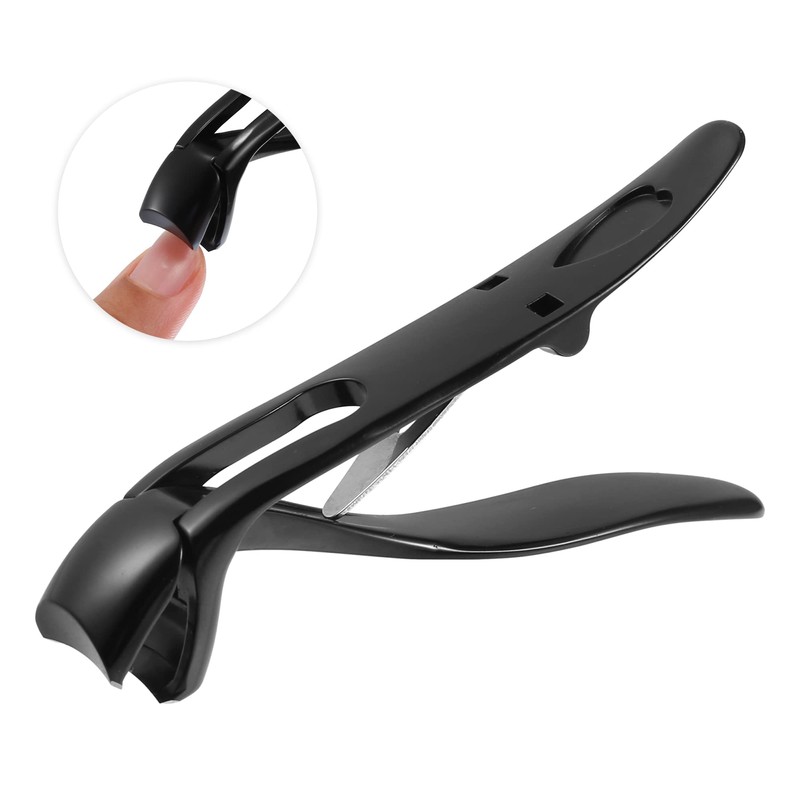 VOCOSTE Nail Clippers Portable Black Stainless Steel Nail Clippers for