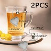 2PCS tea infuser tea diffuser, stainless steel heart shaped tea
