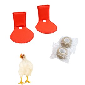 pranovo 2 Pack Chicken Splint Chicken Leg Splint for Hen Broken Feet Curled Toes Roosters