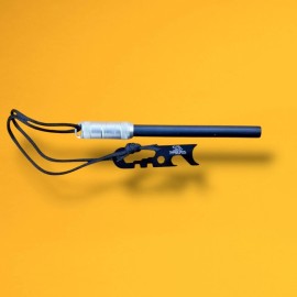 SCORPCO Ferrocerium Ferro Rod Flint Fire Starter Waterproof Aluminium + Extra large Rod