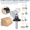 TAIWAIN 1/4-Inch Shank 43 Pack Router Bits Flooring Router Bit