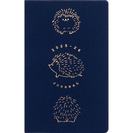 Elcomune Matka DR-MC-374 Notebook, Starts April 2025, Compact, Monthly, Round, Hedgehog, Navy