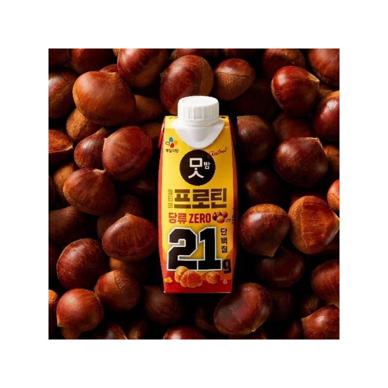 HETBAN 얼티브 프로틴 당류 ZERO 밤맛 250ml x18개 Ultive Protein
