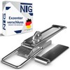 NTG Eccentric Lock with Mounting Plate, 210 mm, Galvanised and