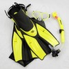 Promate Spectrum Snorkeling Fins Mask Snorkel Set, Yellow, SM