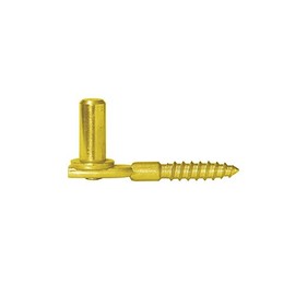 DMX - Hinge Holder Gate Blocks Plate Hooks for Screwing in Door Hinges for Wooden Doors, Garden Gates with Door Hinges, Shop Laws, Gate Hinges, Cross Hangings, Door Lifters, Pack of 1 - CW - Gold, 106
