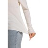 WOSICA Women's 100% Extrafine Merino Wool Long Sleeve Crew Roll
