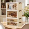 LiliGloris Makeup Organizer with Drawers & Compartments, Modular Stackable Cosmetic
