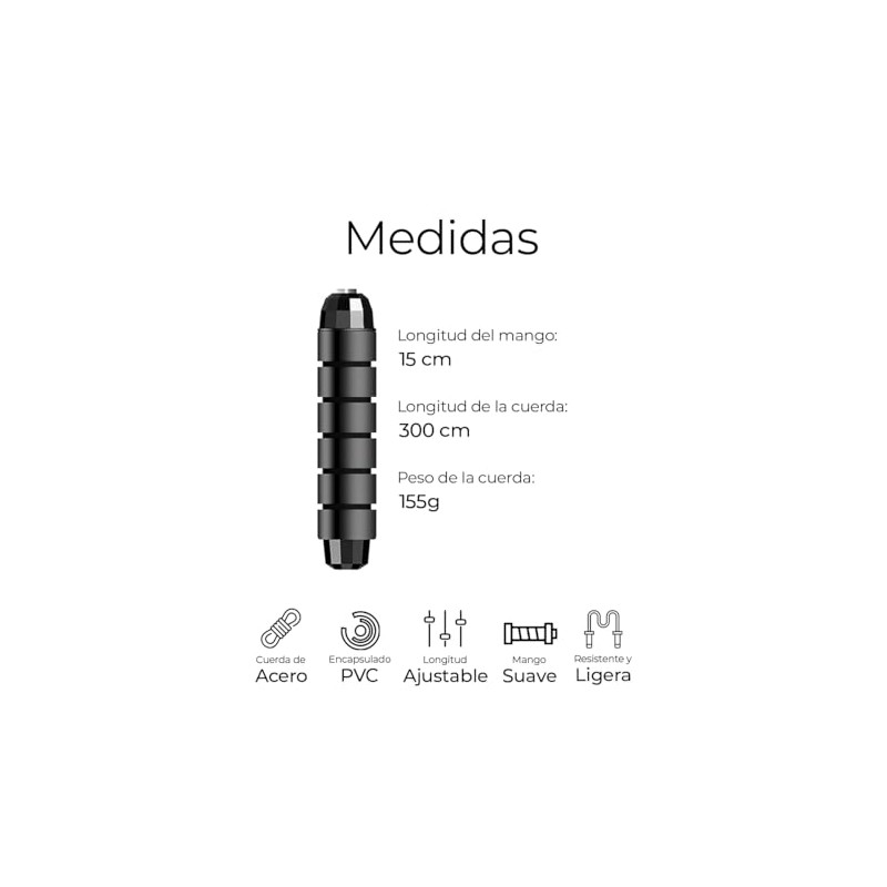 Raganet, Cuerda Para Saltar Profesional Azul Speed Rope De Alto