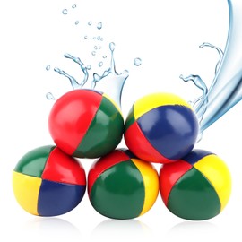 PBUSPU Pack of 5 Juggling Balls, Diameter 5.5 mm, 60 g Heavy, Professional Juggling Ball, for Beginners and Advanced Use, PU Juggling Balls