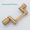 BAGNOLUX Brass 1080° Swivel Faucet Extender for Bathroom Sink, 2