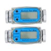 waltyotur 2PCS 1 Inch Digital Fuel Flow Meter, 2.6-26 GPM