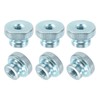 sourcing map Knurled Thumb Nuts, 6Pcs M10 Carbon Steel Nut