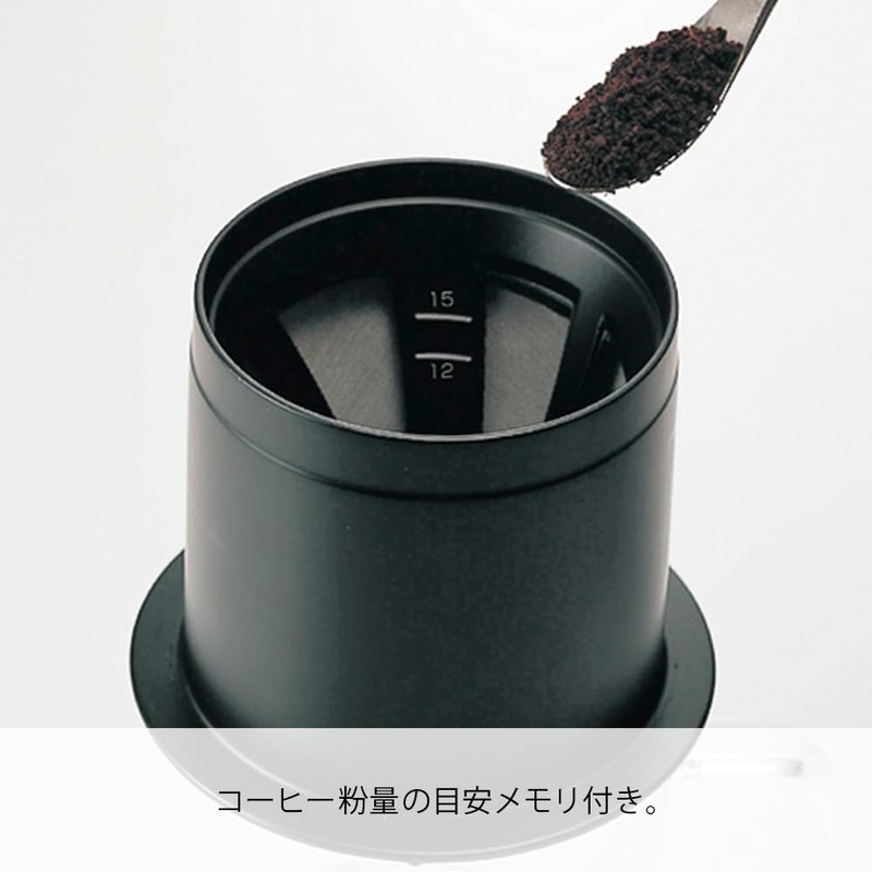 Hario "Cafeor" Mesh Coffee Dripper, Size 01, Black