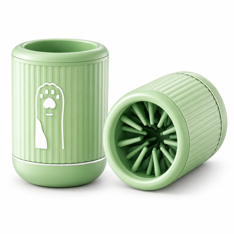Dog Paw Cleaner Cup for Muddy Paws – Manual Twist
