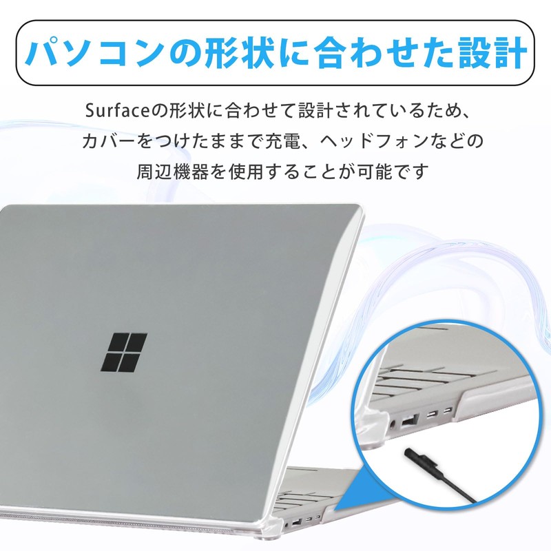 Lifeinnotech Surface Laptop 7 13.8 Inch Case Cover Clear Transparent