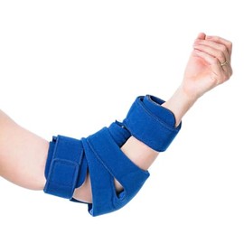 Comfy Splints Adult Goniometer Elbow Orthosis – Adjustable Elbow Brace with Range of Motion Control - (Part #GE-101)