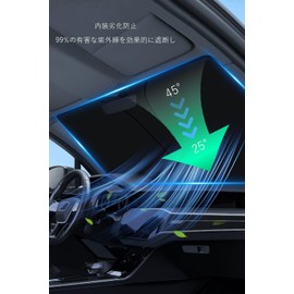 Samcos Car Sun Shade, Front Sun Shade, Honda 80 Series, Voxy Noah 90 Series, Windshield, Shade Curtain, UV Protection, Sun Protection, Thermal Insulation, Blackout Front Shade, UV Protection,