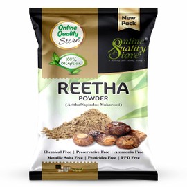Online Quality Store reetha powder-100g |Organic Reetha Powder For Hair Growth|Aritha|Reetha|Ritha|Soapnuts (Sapindus Mukorossi) Powder For Silky & Smooth Hairs|Ritha powder for hair (soap nut)