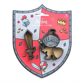 Decora 0255053 King Plastic Cutters 2-Piece Silver