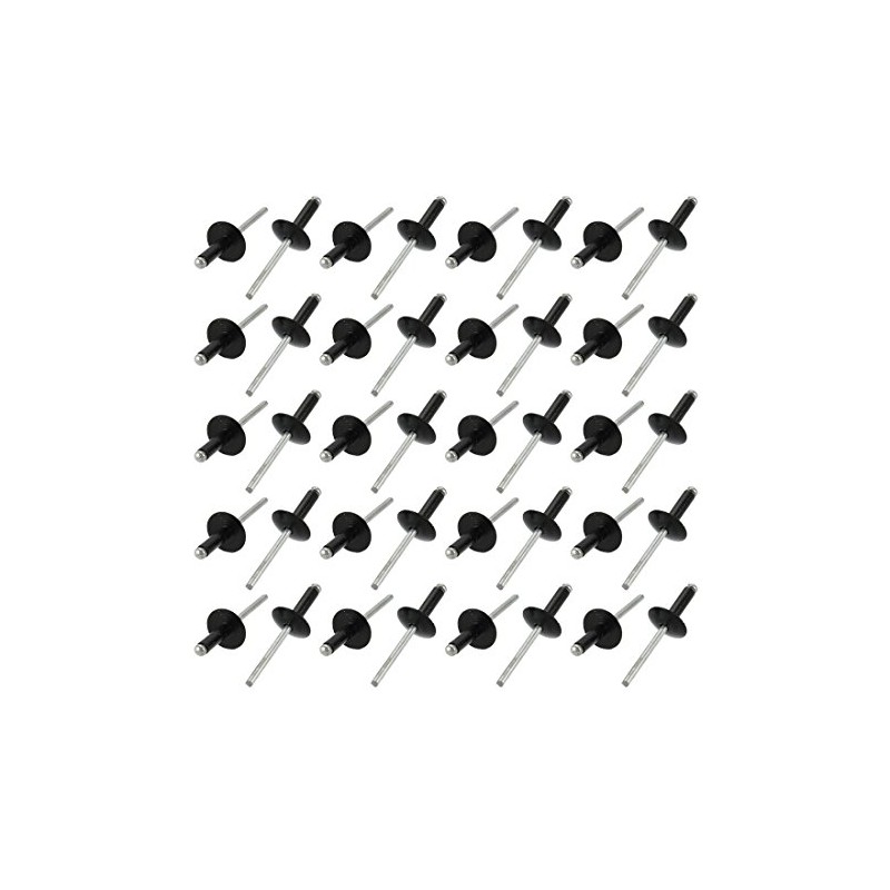 Sourcingmap 40 Pcs 4.8mm x 16mm Aluminum Open End Large