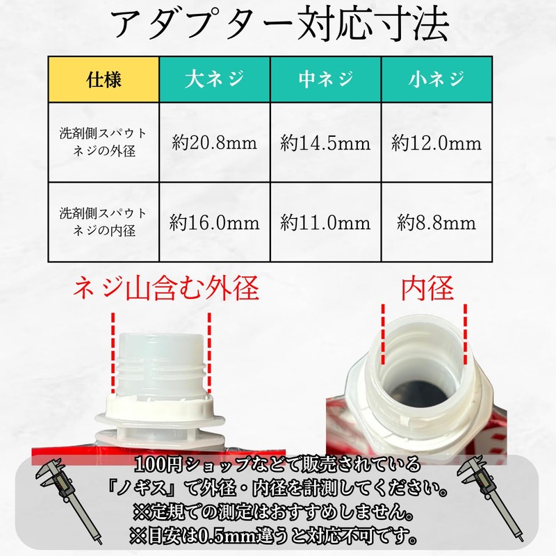 (Large Capacity Pack Exclusive) Refillable Clip Adapter; 1 Small Screw