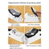 AIXXCUVQ Electric Slicer Sharpener USB Power Replacement Detachable Universal Home