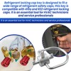 Hugexpen HVAC Tools, Locking Cap Key for Refrigerant Safety Caps,