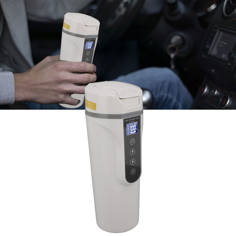 500ml Intelligent Screen Display Car Electric Kettle Car Electric Hot