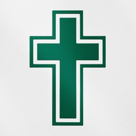 Transparent Decal Stickers of Religion Christian Cross Sticker (Green) Premium Waterproof Vinyl Decal Stickers for Laptop Phone Accessory Helmet Car Window Mug Tuber Cup Door Wa NVCSKUS035994GR090622