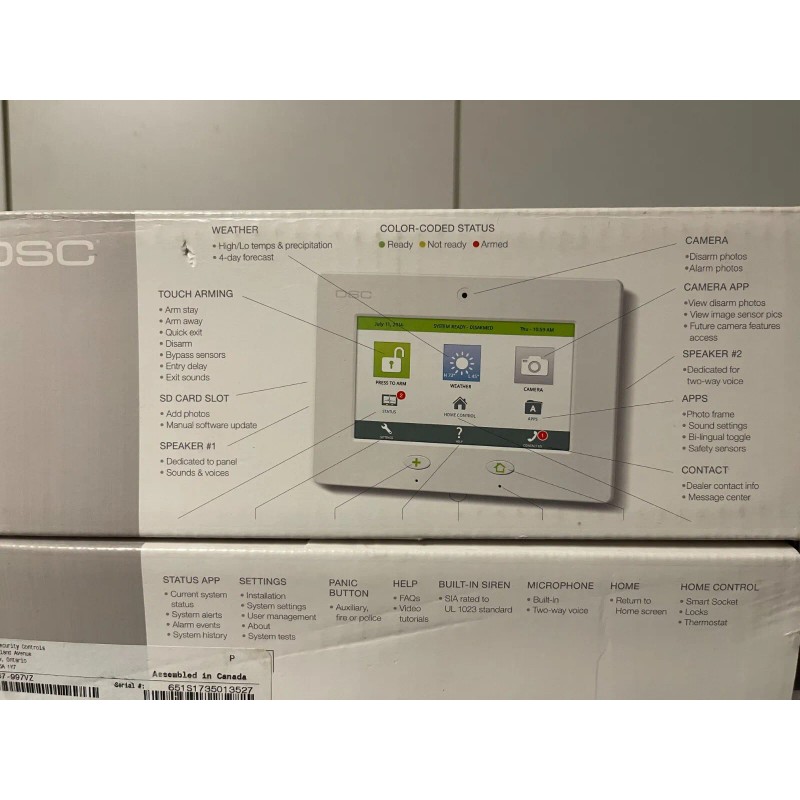 DSC Brand New DSC SCW467VZ Smart Panel 7" LCD Touch